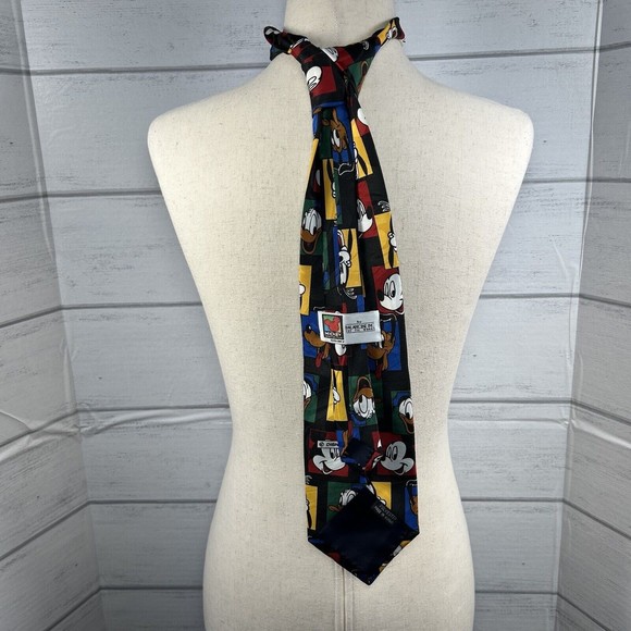 Vintage Mickey Unlimited Neck Tie By Balance Inc The Tie Works 58'' X 3.75'' - Picture 3 of 7